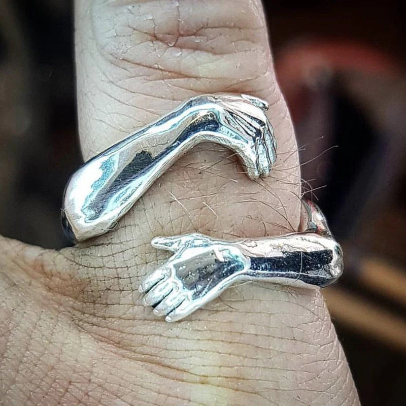 925 Silver 'Embrace' Ring - Image 2