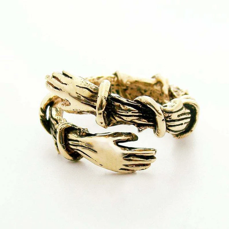 925 Silver 'Embrace' Ring - Image 4