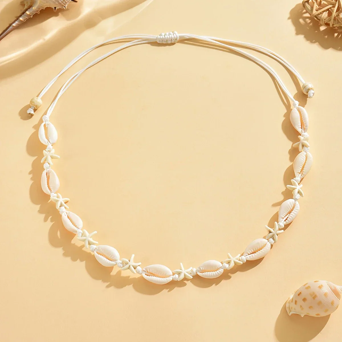Adjustable Braided Necklace with Ocean Finish - Image 2