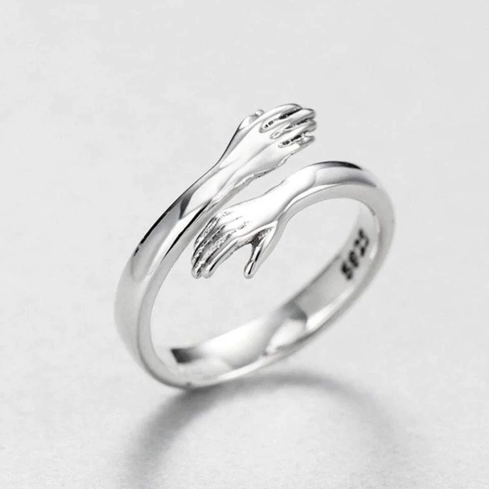 Adjustable Embrace Silver Ring - Image 2