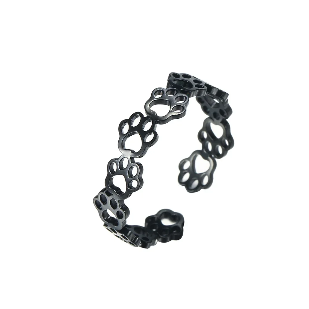 Adjustable Paw Print Ring – Made of Stainless Steel - Image 7