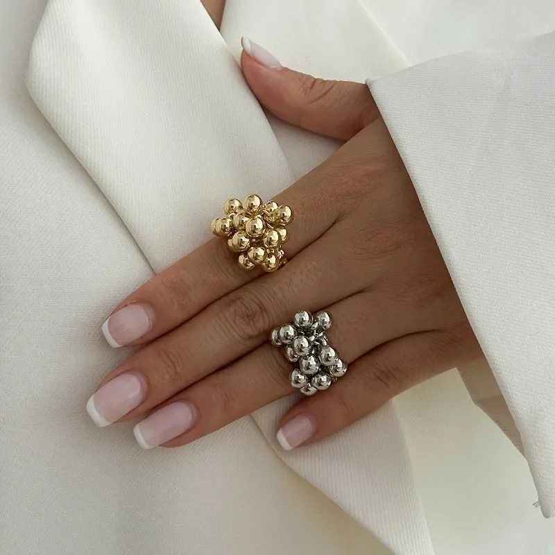 Boho Ring with Inlaid Pearls - Image 2