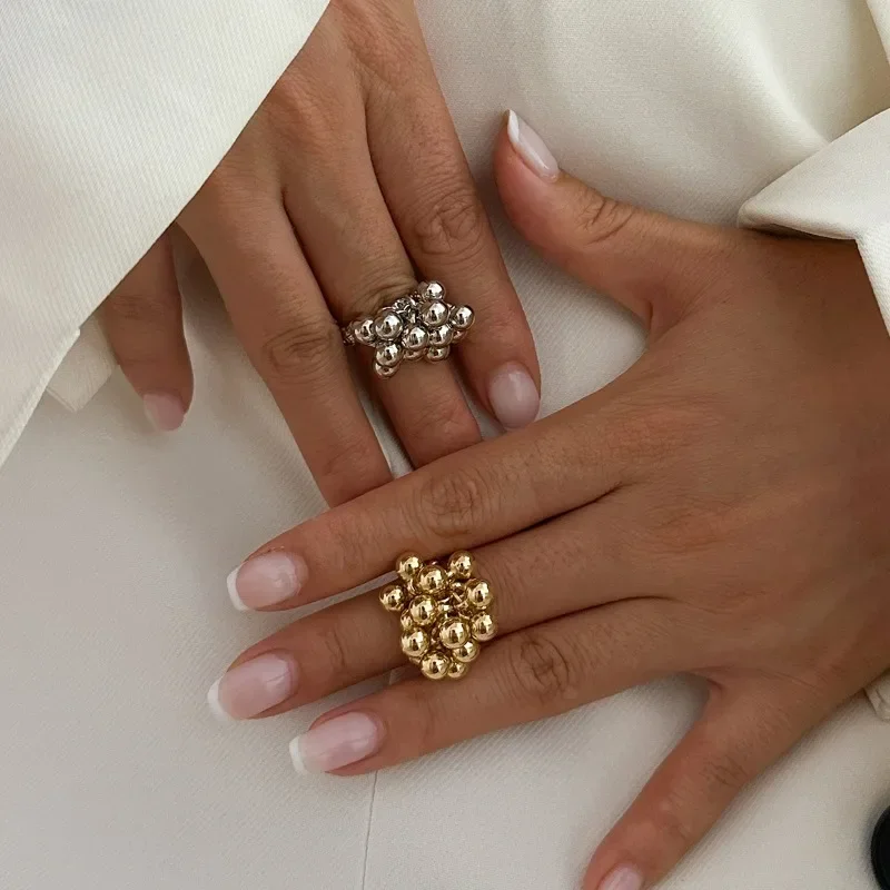 Boho Ring with Inlaid Pearls - Image 5