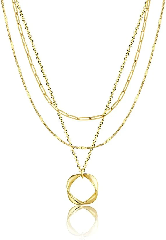 Carmen - Vintage Necklace with Chain and Gold Plated Pendant - Image 4