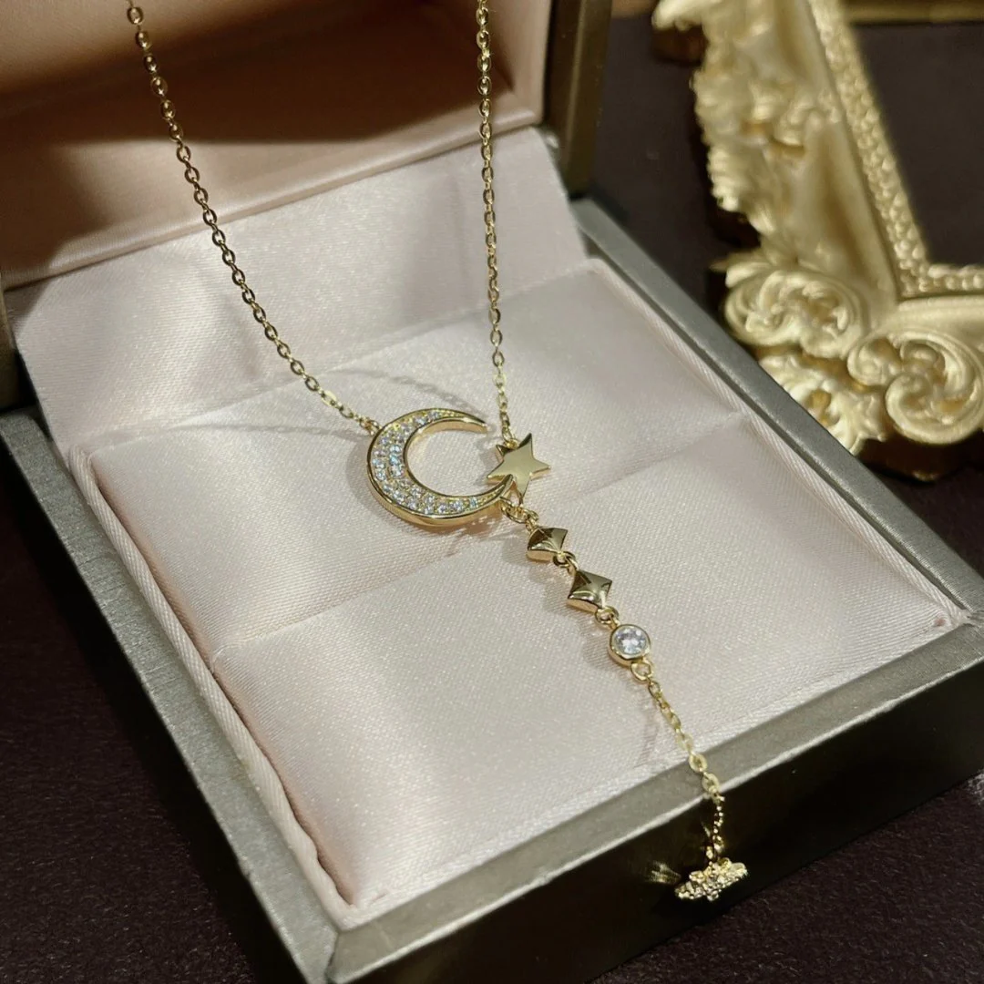 Celestial Glow Moon Necklace - Image 2