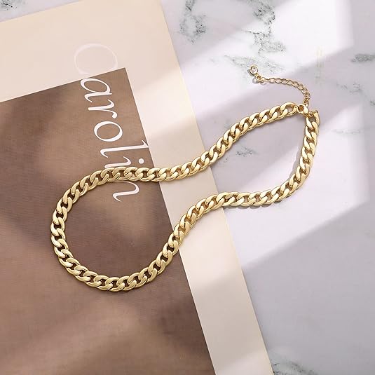 Chunky Cuban Link Necklace | Gold - Image 2