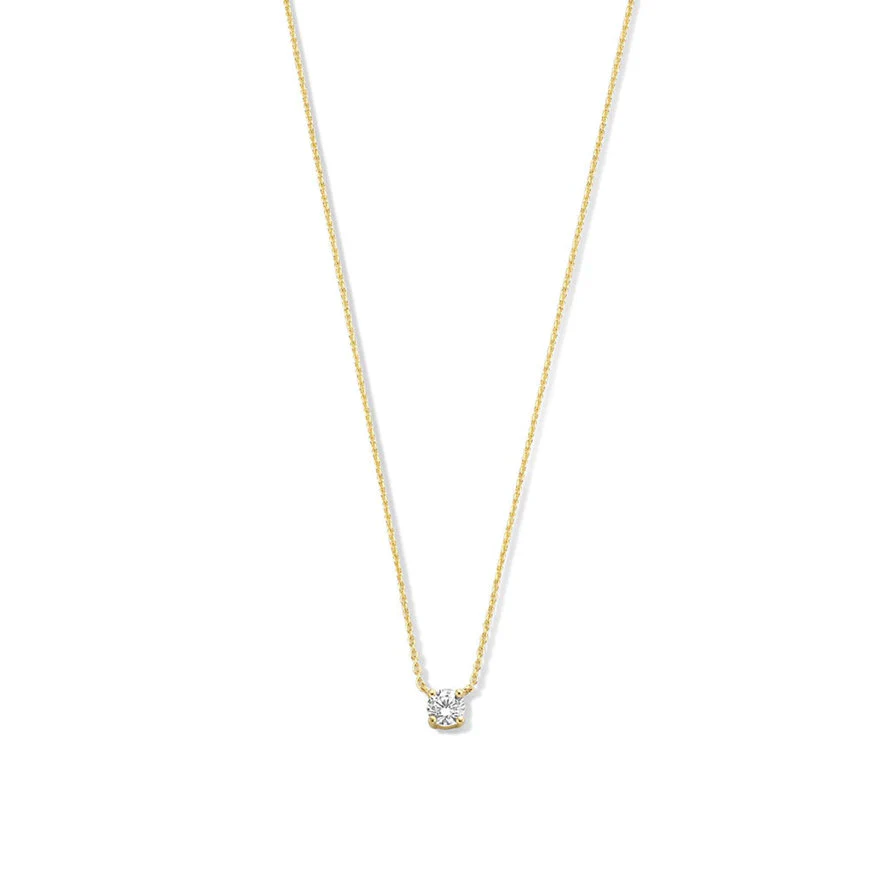 Clea Stone Necklace | White Gold - Image 8