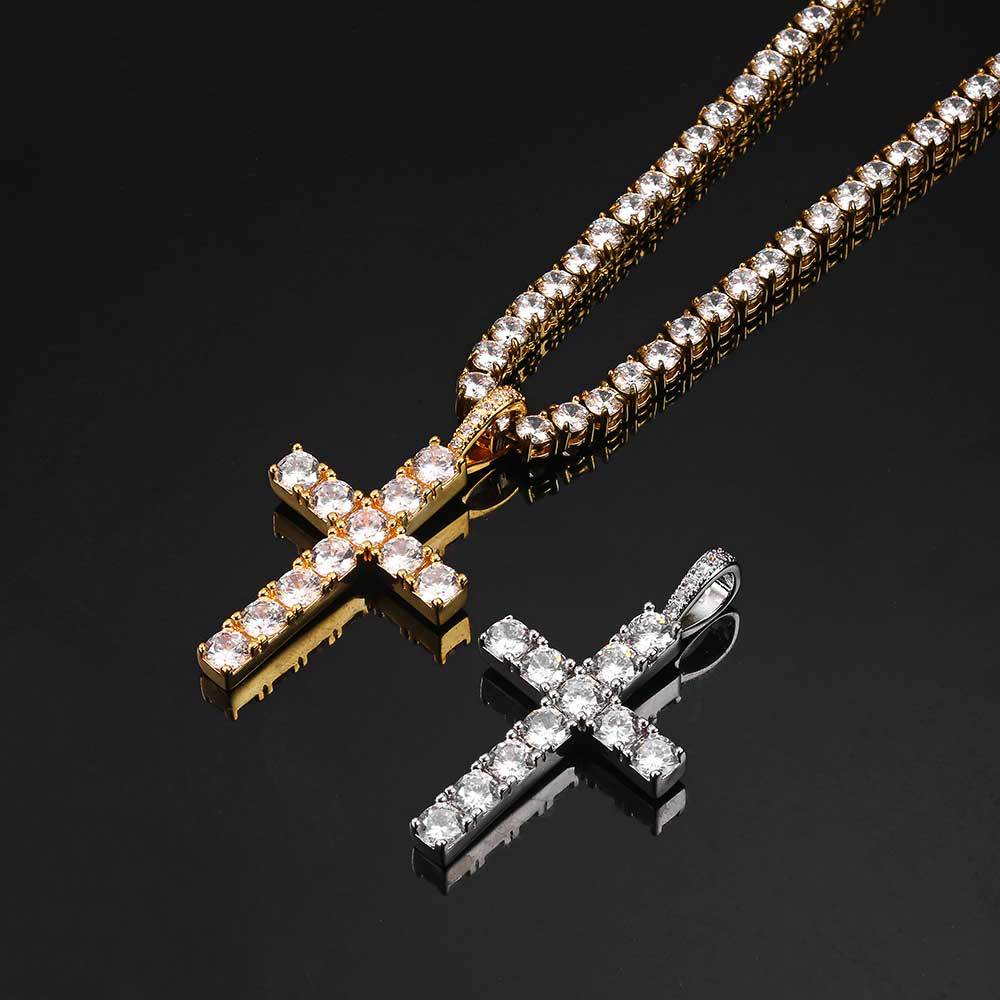Cross necklace | Gold - Image 3