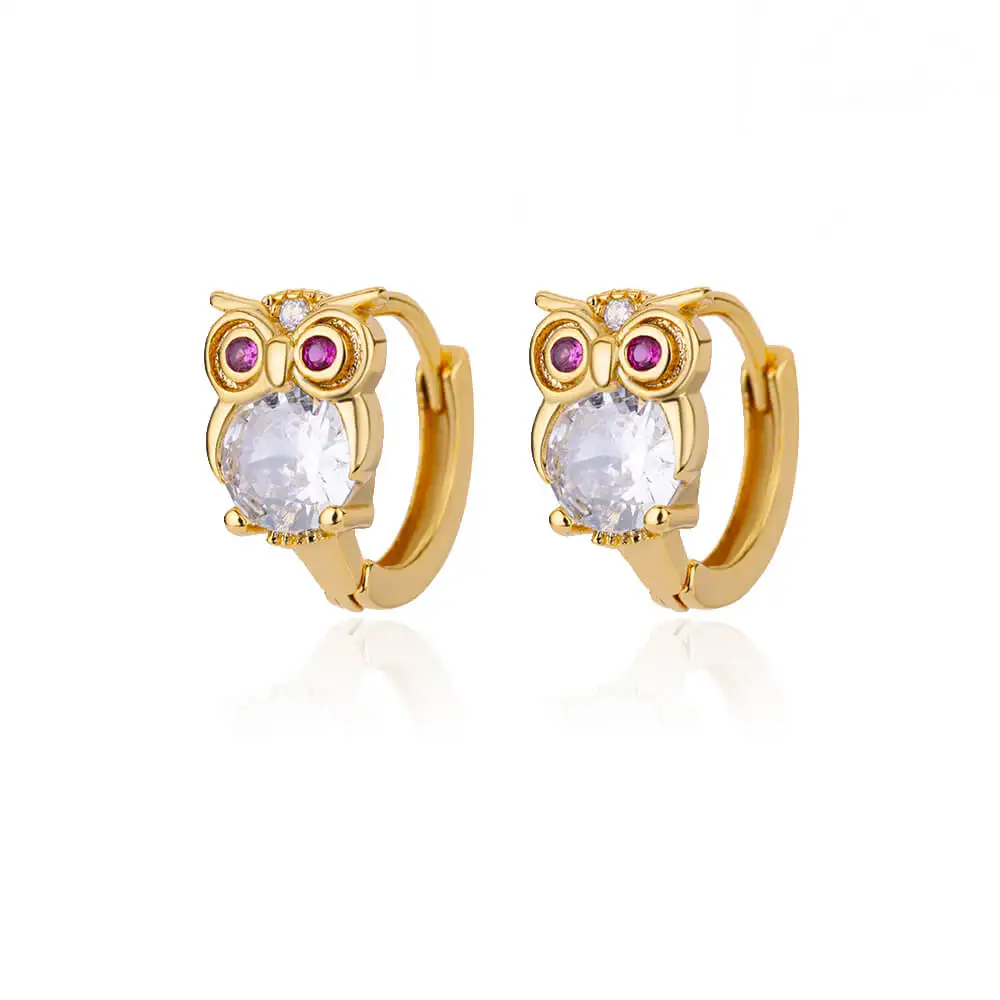 Crystal Animal Hoop Earrings - Image 7
