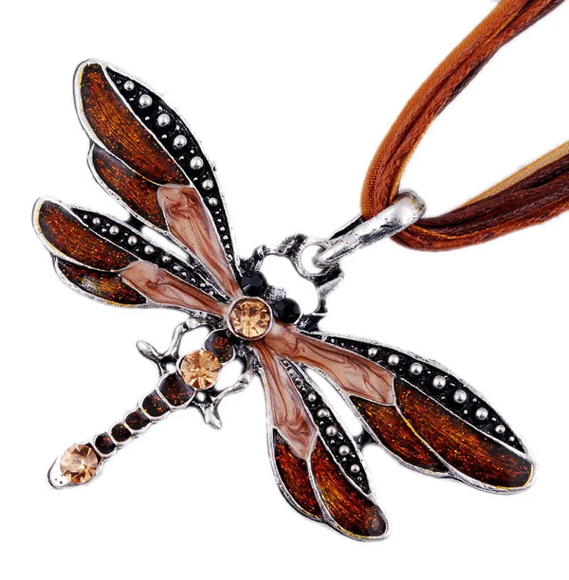 Crystal Dragonfly Pendant Necklace - Image 6