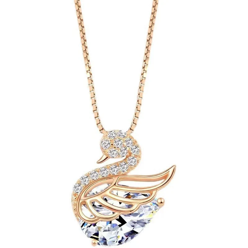 Crystal Swan Necklace - Image 7