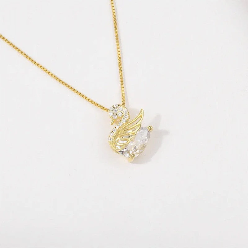 Crystal Swan Necklace - Image 8