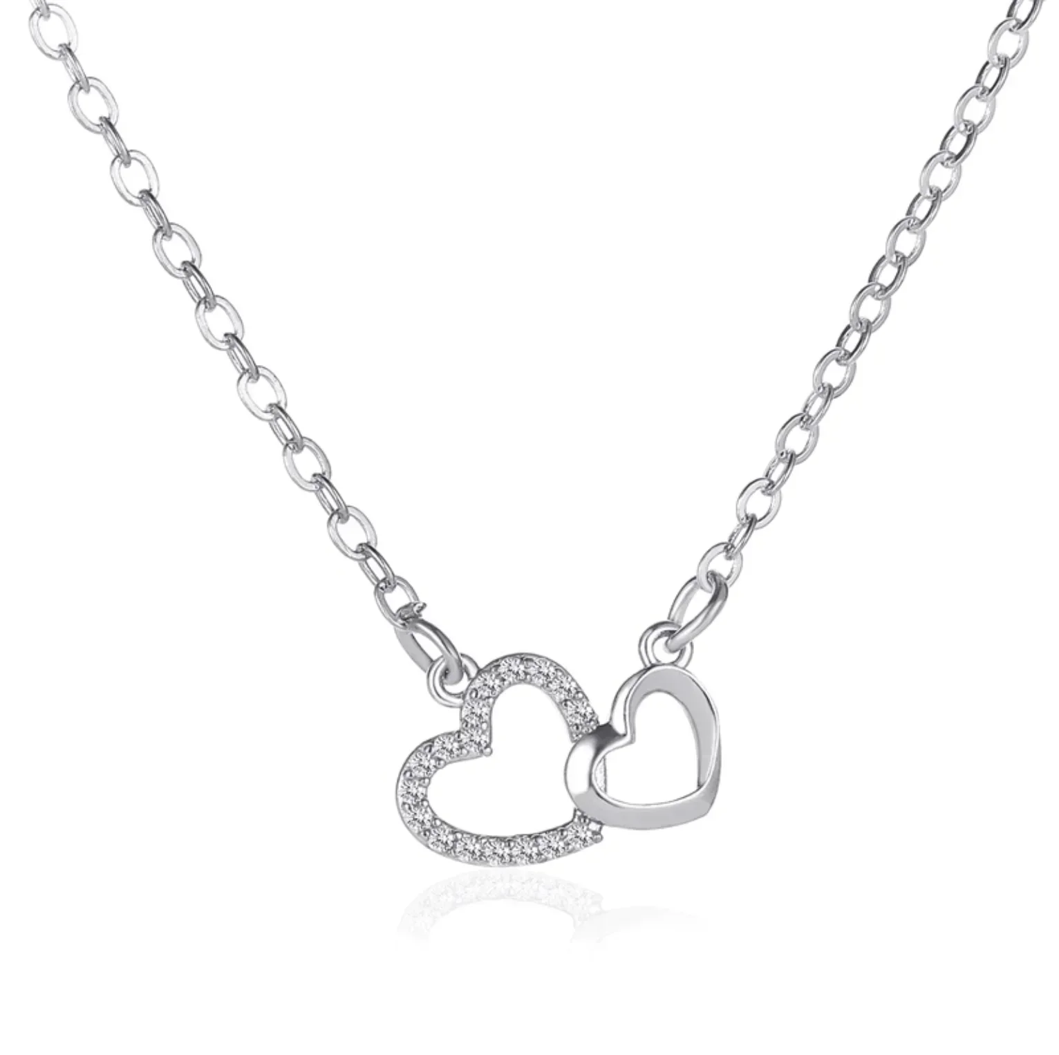 Cynthia Double Heart Necklace - Image 3