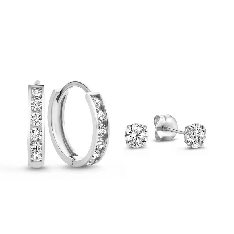 Dara Brillane Stone Earrings Set | Gold - Image 9
