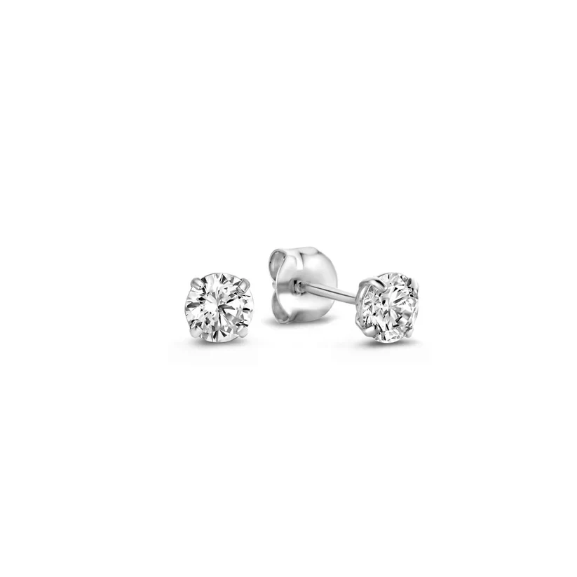 Dara Brillane Stone Earrings Set | White Gold - Image 5