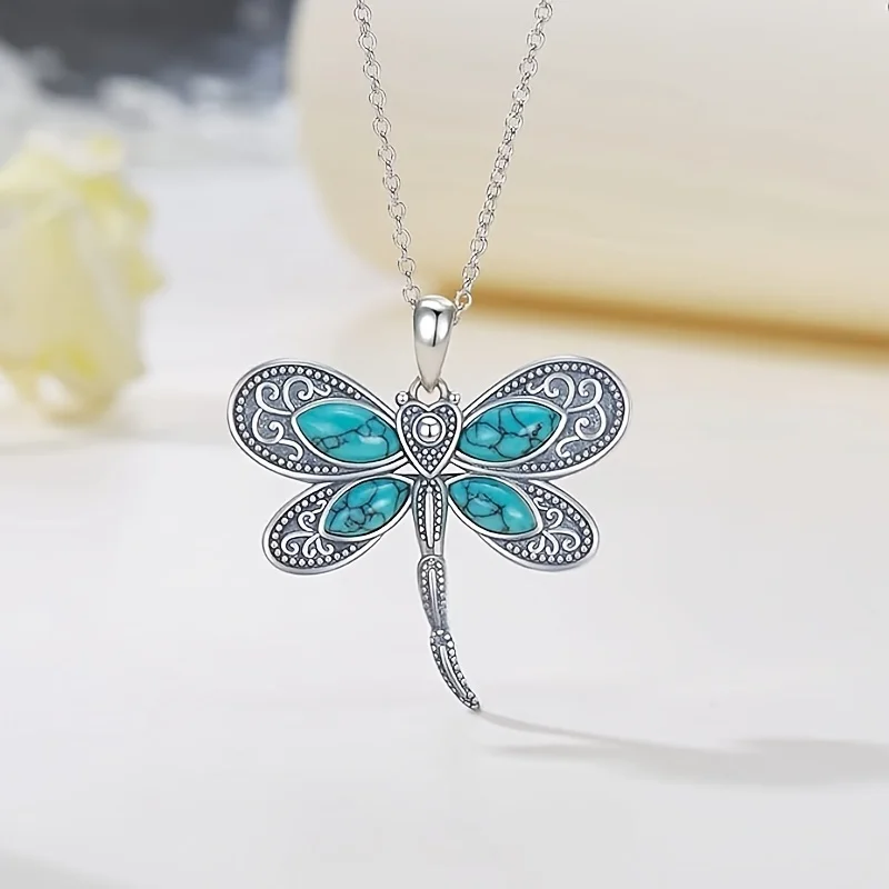 Dragonfly Dreams Silver Pendant Necklace - Image 2
