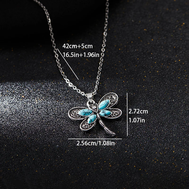 Dragonfly Dreams Silver Pendant Necklace - Image 4
