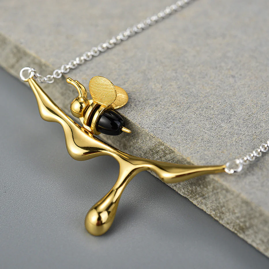 Dripping Honey & Bee Necklace - Image 5