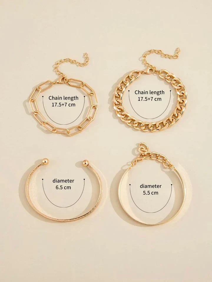 Elan Mercer Bracelet Set | White Gold - Image 4