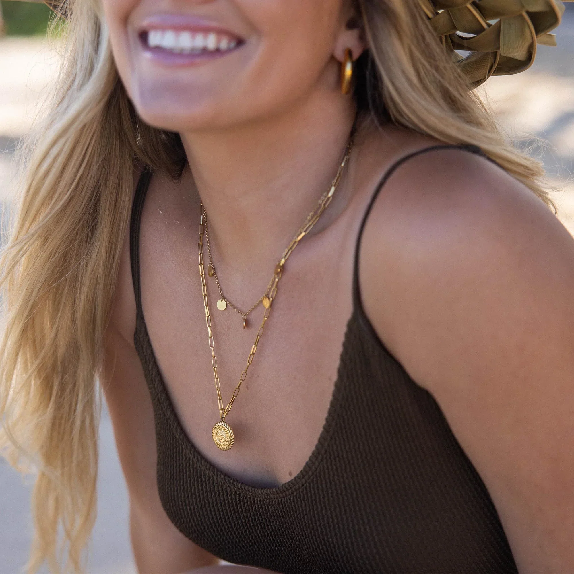 Funky Buddha Necklace | White Gold - Image 4