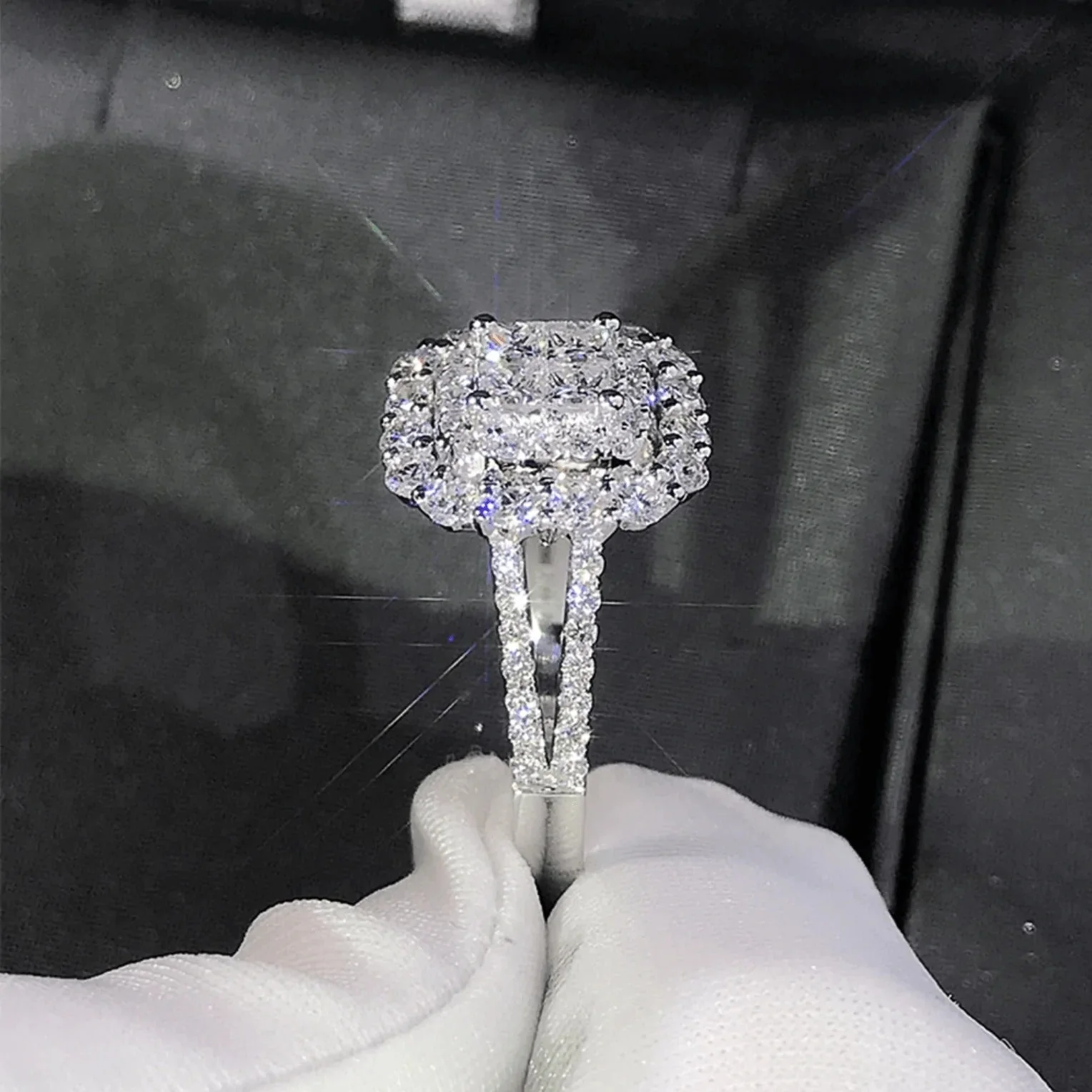 Gabrielle Square Cushion Ring - Image 2