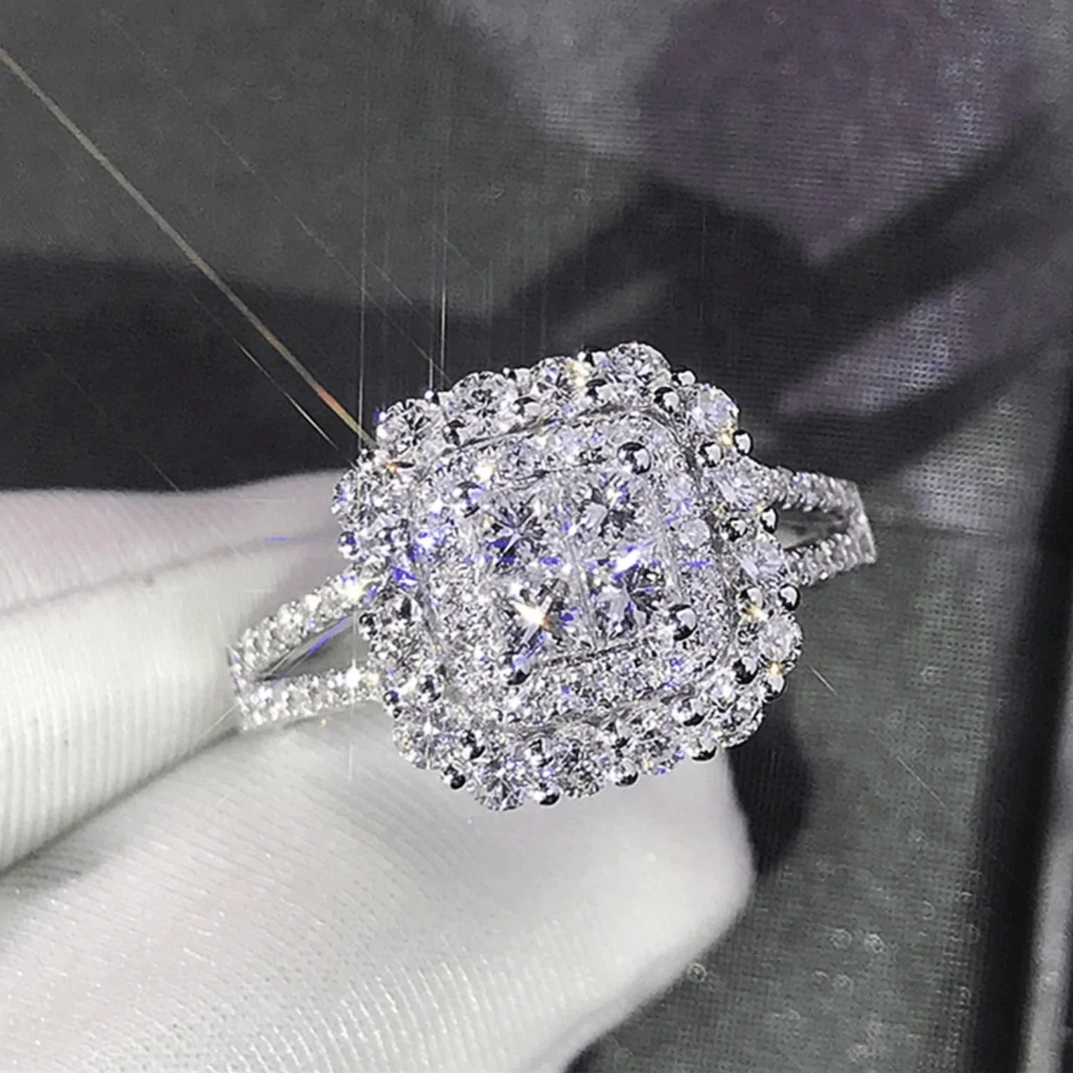 Gabrielle Square Cushion Ring - Image 5