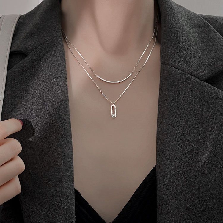 Gia Overlapping Crystal Necklace - Image 4