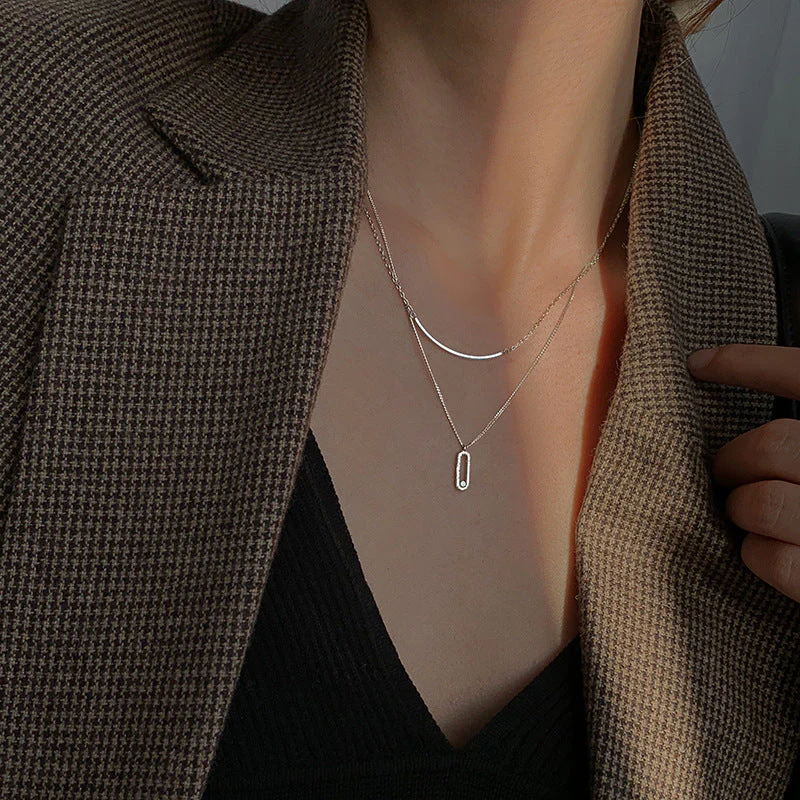 Gia Overlapping Crystal Necklace - Image 6