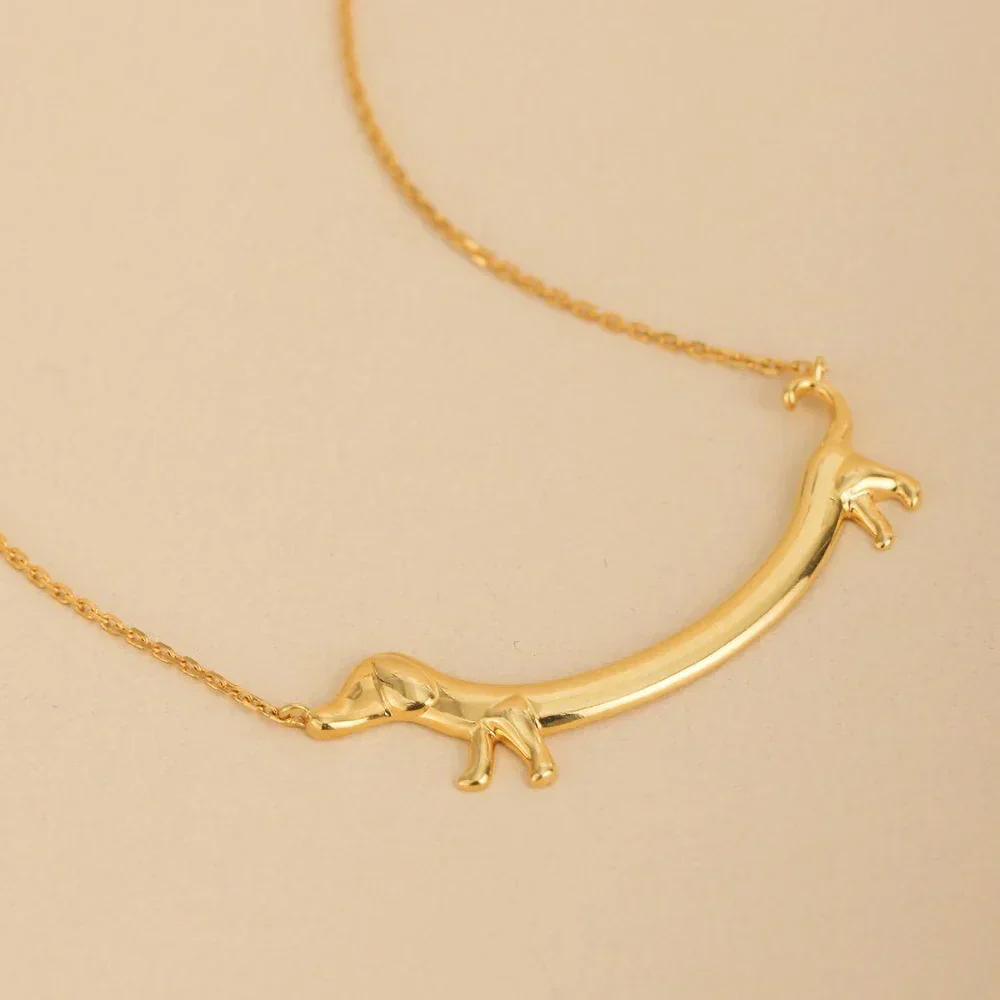 Gold-Tone Dachshund Necklace - Image 4
