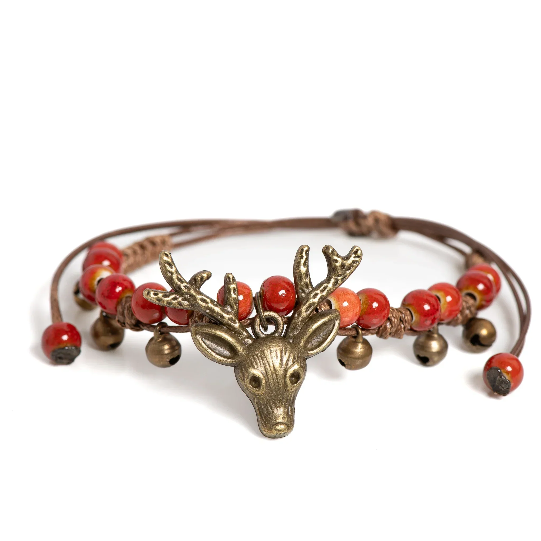 Handcrafted Ceramic Fawn Charm Bracelet - Image 10