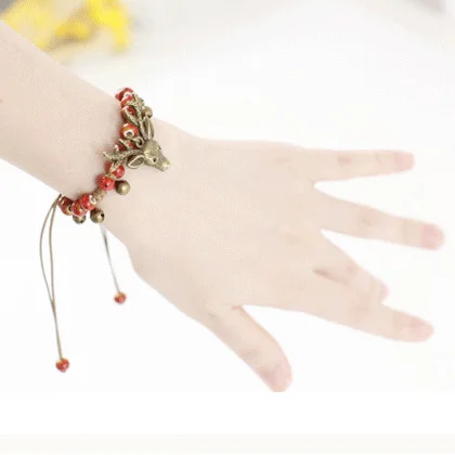 Handcrafted Ceramic Fawn Charm Bracelet - Image 2