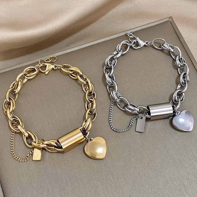 Heartened Chunky Bracelet | Gold - Image 2
