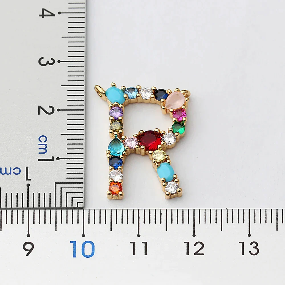 Initial and Gemstone 18K Gold Necklace - Image 27