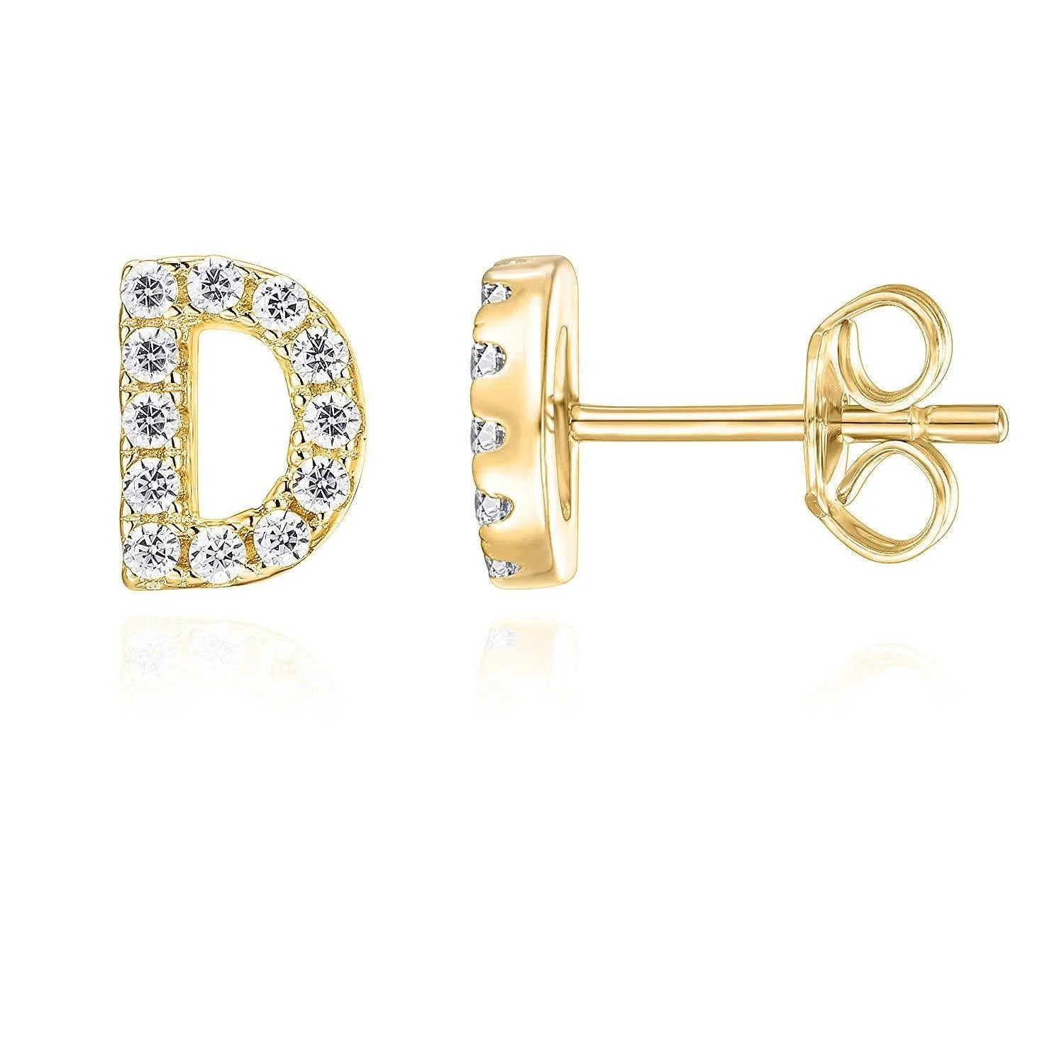 Initial Earring 1pc | Gold - Image 3