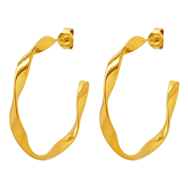 Iris Gold Earrings - Image 4
