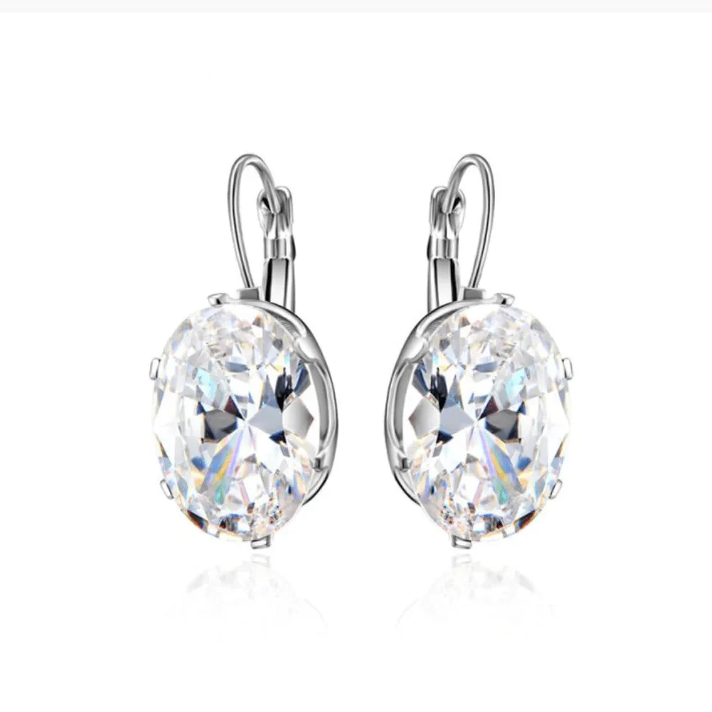 Ivy Oval Cut Earrings - Image 2