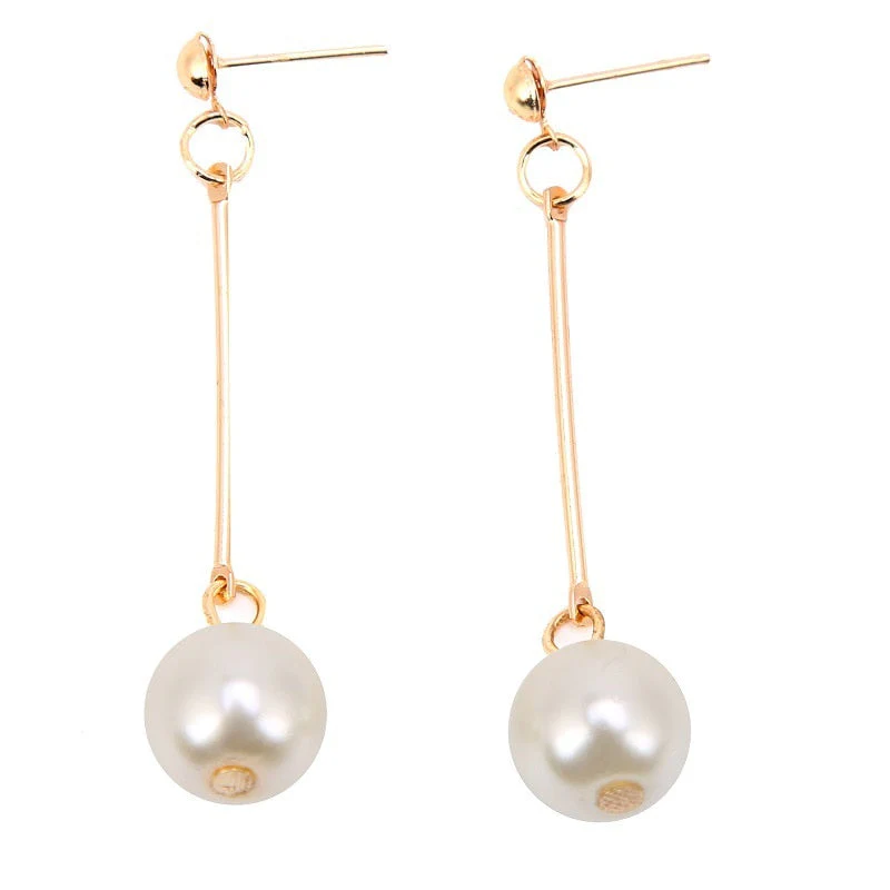 Luxury Hanging Earrings with Special Hand-Set Pearls - Image 3