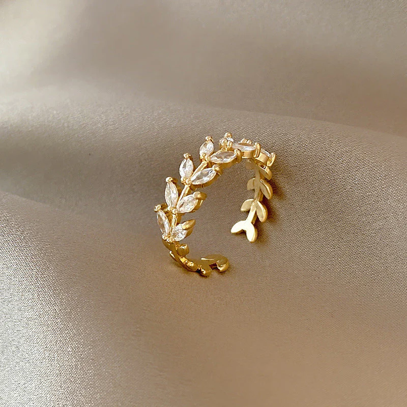 Matilda Gold Olive Ring - Image 2