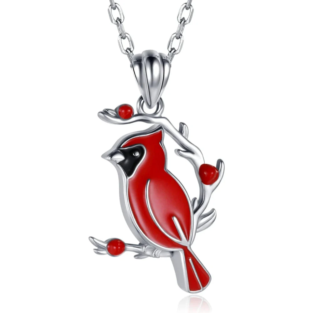 Red Cardinal Memorial Necklace - Image 2