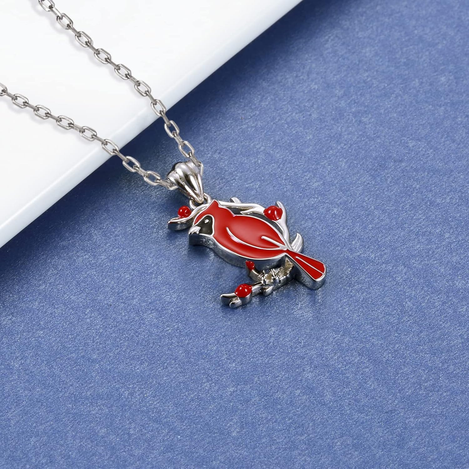 Red Cardinal Memorial Necklace - Image 3