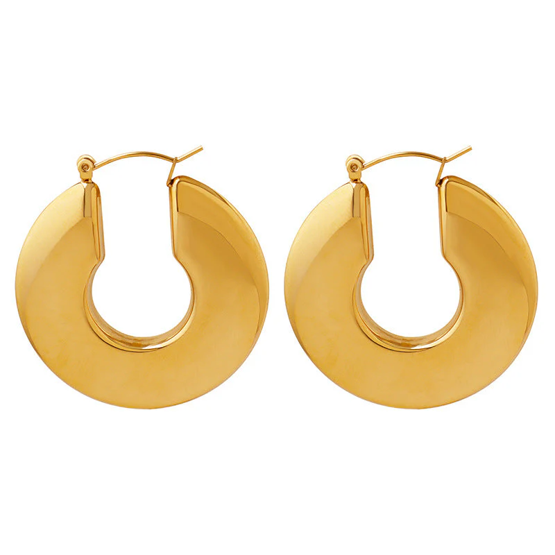 Sol Gold Hoop Earrings - Image 6