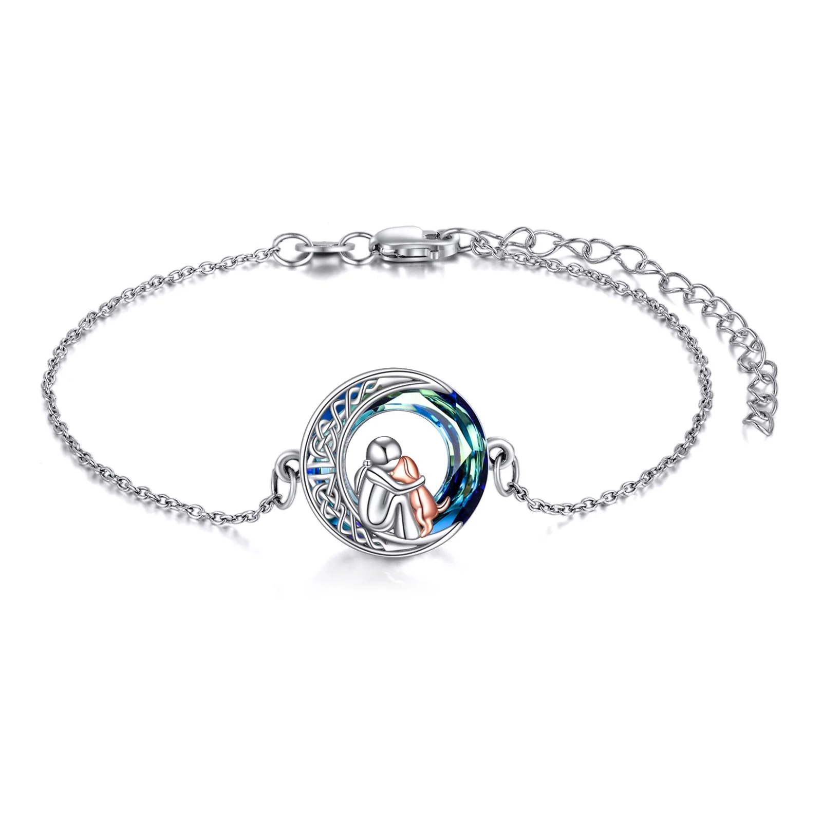 Sterling Silver Adjustable Dog Charm Bracelet - Image 6