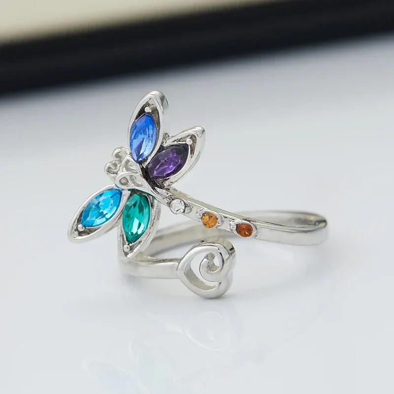 Vintage Dragonfly Adjustable Ring - Image 3