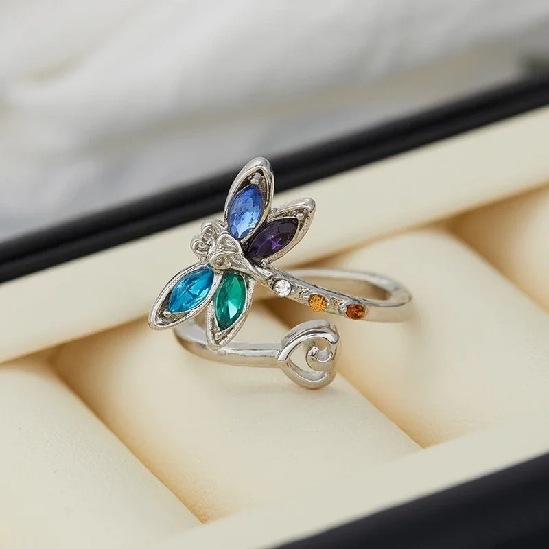 Vintage Dragonfly Adjustable Ring - Image 7