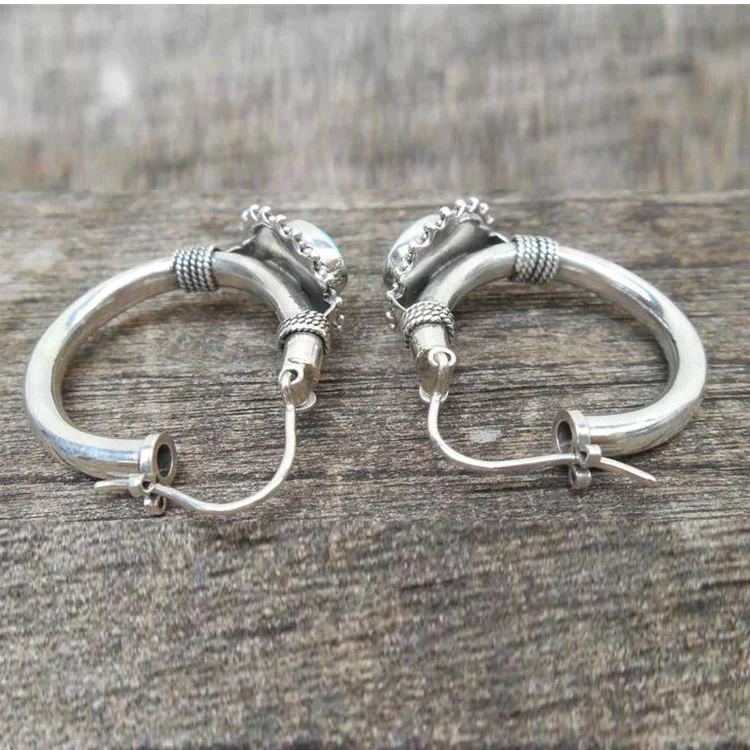Vintage Turquoise Earrings - Image 2