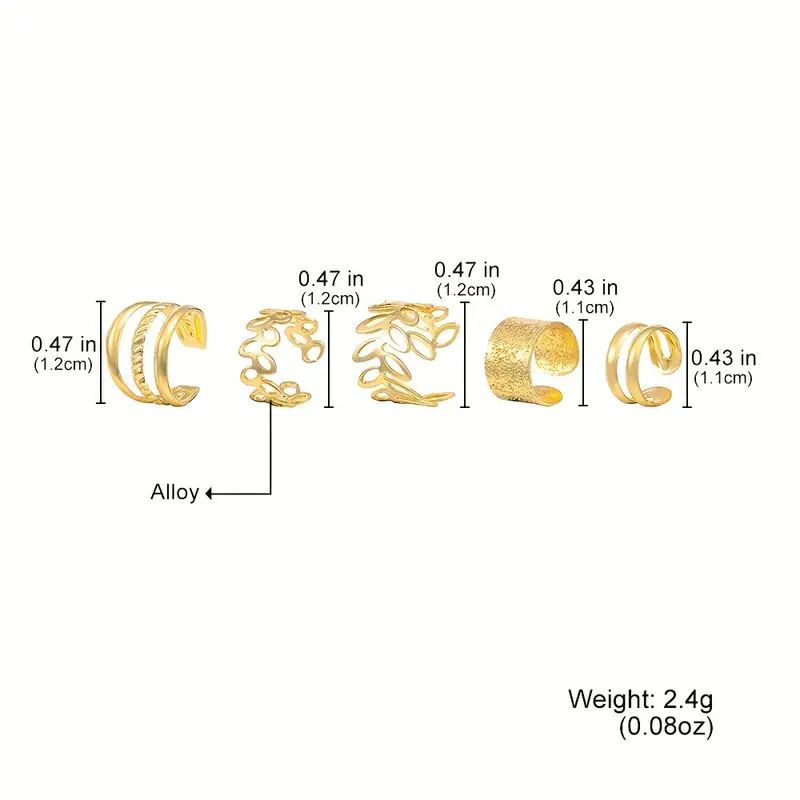 Y2K Hip Hop Style Earring Set - Image 6